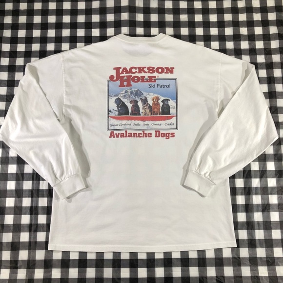 Gildan Other - Avalanche Dog Ski Patrol Jackson Hole Wyoming Tee